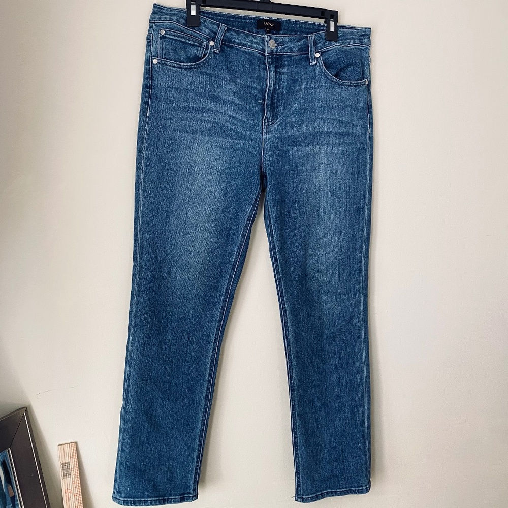 Quince Luna Stretch Slim Straight Jeans Size 32